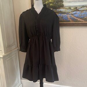 Umgee Black Long Sleeve Dress